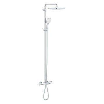 Душова система Grohe Tempesta Cube 250 з термостатом для ванни, хром (26691001) 26691001 фото