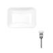 Комплект Qtap Scorpio: Раковина врезная прямоугольная 610х380х150 мм White + Донный клапан PU02 SD00053415 фото 1
