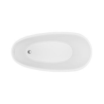 Ванна акрилова Radaway Carolina 150x73см, з ніжками та сифоном, білий (WA1-53-150x073U) WA1-53-150x073U фото