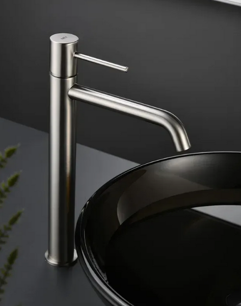 Смеситель для умывальника Imex Monza BRUSHED NICKEL высокий, матовый никель(BDM039-3NQ) BDM039-3NQ фото