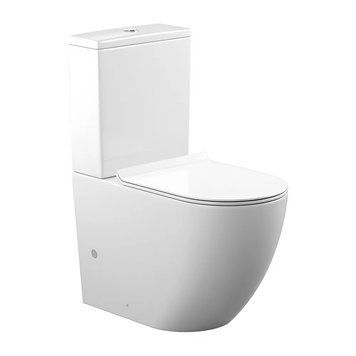Унитаз-компакт напольный Koller Pool ROUND Rimless с крышкой и смывным бачком, белый (RN-0665-RC-C+RN-0665-RC-T) RN-0665-RC-C+RN-0665-RC-T фото