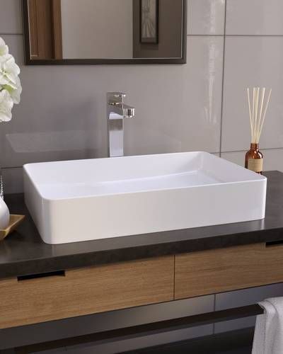 Умывальник на столешницу Koller Pool Kvadro 600х405 мм (KR-0600-WB) KR-0600-WB фото