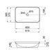 Раковина Qtap Scorpio 610х380х150 White с донным клапаном QT1411K491W SD00042836 фото 2