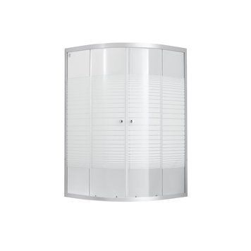 Душова кабіна Lidz Wieza SC80x80.SAT.HIGH.L, скло Linie 4 мм без піддона SD00047624 фото