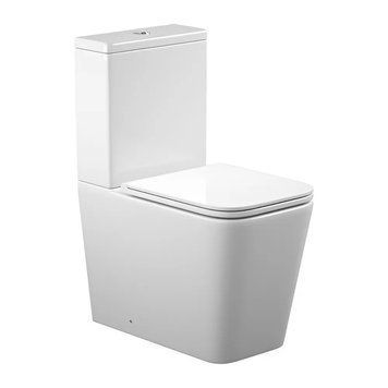 Унітаз-компакт підлоговий Koller Pool KVADRO SMART Tornado з кришкою та бачком, білий (KR-0610-RQ-C+KR-0610-RQ-T) KR-0610-RQ-C+KR-0610-RQ-T фото