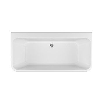 Ванна акрилова пристінна Radaway Gloria 170x75см, з ніжками та сифоном, білий (WA1-54-170x075U) WA1-54-170x075U фото
