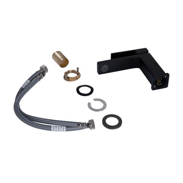 Змішувач для раковини Qtap Gemini QTGEM270BLM45674 Black Matt SD00051798 фото