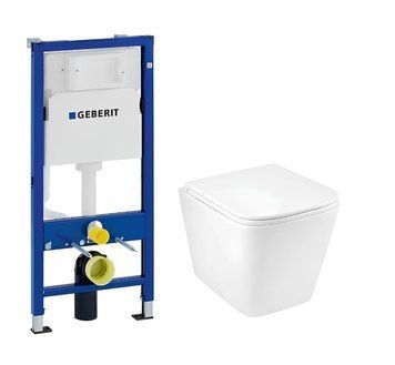 Комплект установки Geberit Duofix с подвесным унитазом Koller Pool Trend Tornado 3.0 с крышкой Soft Close (458.103.00.1/TR-0490-RQ3) 458.103.00.1/TR-0490-RQ3 фото
