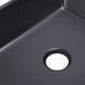 Комплект Qtap Tern: Раковина накладна прамокутна 475х370х140 мм Matt Black + Донний клапан PU03 SD00053424 фото 5