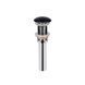 Комплект Qtap Tern: Раковина накладна прамокутна 475х370х140 мм Matt Black + Донний клапан PU03 SD00053424 фото 6