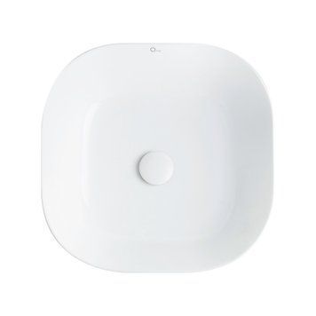 Раковина-чаша Qtap Kolibri 430х430х150 White с донным клапаном QT1011K396W SD00032988 фото