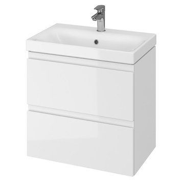 Комплект тумби з умивальником Cersanit Moduo Slim 60 СЕТ - В04, білий (S801-227) S801-227 фото
