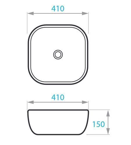Умывальник на столешницу Koller Pool KRound 410x410  мм (RN-0410-WB) RN-0410-WB фото
