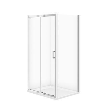 Душова кабіна Cersanit BASIC 100х80х185 з розсувними дверми, прозоре скло (S158-006) S158-006 фото