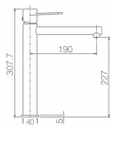 Смеситель для умывальника Imex Milos Stick Matt White высокий, матовый белый(BDYS045-3BL) BDYS045-3BL фото
