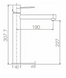 Смеситель для умывальника Imex Milos Stick Matt White высокий, матовый белый(BDYS045-3BL) BDYS045-3BL фото 4
