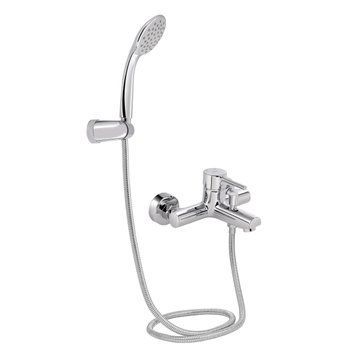 Смеситель для ванны Qtap Spring (c душевым гарнитуром) QTSPRCRM006 Chrome SD00002939 фото