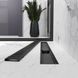 Трап линейный Koller Pool AQUA 80cм и решеткой Line mattblack (AQLMB0800) AQLMB0800 фото 2