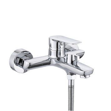 Смеситель для ванны Qtap Leo New (c душевым гарнитуром) QTLEO259CRM45563 Chrome SD00051687 фото