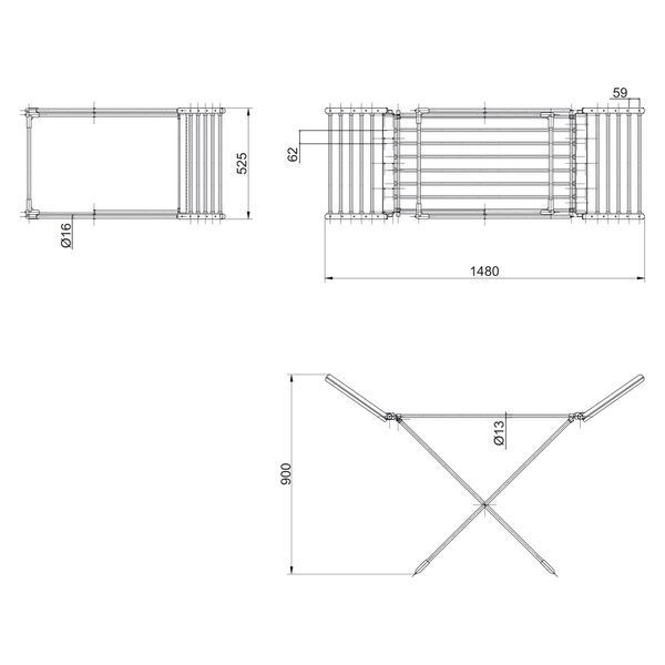 Сушарка для білизни електрична Qtap Breeze (SIL) 57702 з терморегулятором SD00034698 фото
