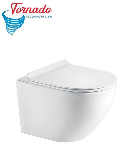 Унитаз подвесной Koller Pool Round Rimless Tornado 3.0 с сиденьем Soft Close (RN-0520-RQ3) RN-0520-RQ3 фото