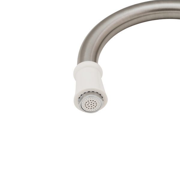 Проточный кран-водонагреватель кухонный для кухни Lidz Warm 059 LDWAR059WNK35878 White / Nickel SD00041981 фото