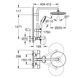 Душова система Grohe Tempesta System 250 с термостатом для ванни, чорна матова (266722431) 266722431 фото 4