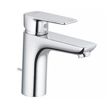 Змішувач для умивальника Kludi Pure&Style 100мм, з донним клапаном, хром (402900575) 402900575 фото