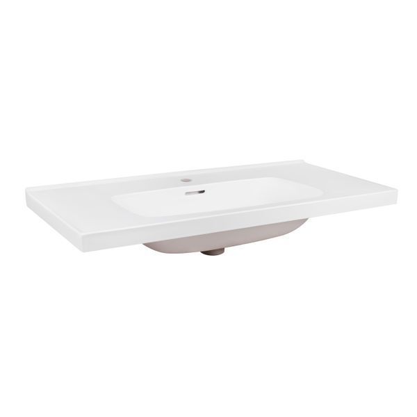 Раковина Qtap Albatross 5H 1000х500х210 White с донным клапаном QT01115100HW SD00046185 фото
