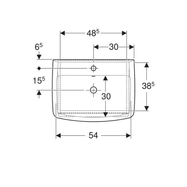 Комплект тумбы с умывальником Kolo REKORD 60x45, белый (K99026000) K99026000 фото