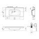 Раковина Qtap Albatross 5H 1000х500х210 White с донным клапаном QT01115100HW SD00046185 фото 2