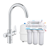 Комплект Смеситель для кухни Grohe Blue Pure StartCurve с подключением к фильтрам 30592000 с фильтром обратного осмоса ECOSOFT Standard MO550ECOSTD и комплект картриджей 1-2-3 (MO55030592) MO55030592 фото