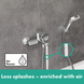 Комплект змішувачів Hansgrohe VERNIS BLEND 3 в 1 для ванни, раковина 70, хром (71550000/71440000/26533400) 71550111 фото 2