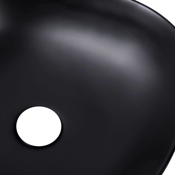 Комплект Qtap Kolibri: Раковина накладная квадратная 410x410x150 мм Matt Black + Донный клапан PU03 SD00053440 фото