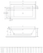 Ванна акрилова Radaway Tiana 160x75см, з ніжками, білий (WA1-52-160x075) WA1-52-160x075 фото 3