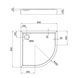 Душевой поддон Qtap Robin 308812C 80x80x12 см + сифон SD00046984 фото 2
