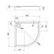 Душевой поддон Qtap Robin 309912C 90x90x12 см + сифон SD00046985 фото 2