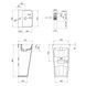 Комплект Qtap Tern: Раковина напольна моноблок 440х380х830 мм White + Донний клапан PU02O SD00053444 фото 2