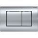 Клавіша змиву Geberit Delta30, подвійний змив, глянсовий хром (115.137.21.1) 115.137.21.1 фото 1