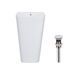 Комплект Qtap Tern: Раковина напольна моноблок 440х380х830 мм White + Донний клапан PU02O SD00053444 фото 1