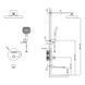 Душова система Devit Flow прихованого монтажу, для ванни/душу, на 3 користувача, з термостатом, brush nickel (D117134011211BN) D117134011211BN фото 3