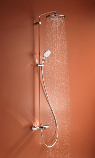 Душова система Grohe Tempesta System 250 з термостатом для ванни, хром (26672001) 26672001 фото