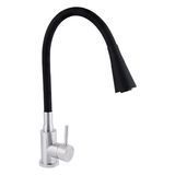 Змішувач для кухні Lidz Aria 015F31 з гнучким виливом (k35) LDARI015F31BNK31872 Black / Nickel SD00037973 фото