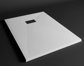Піддон для душової кабіни Weston 80&times;100 прямокутний зі штучного каменю, білий (WPD-P-80x100) WPD-P-80x100 фото