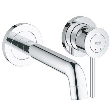 Змішувач для умивальника Grohe BauClassic, монтаж зі стіни, зовнішня + внутрішня частина, хром (2029200C) 2029200C фото