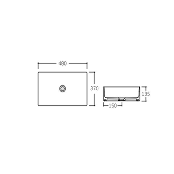 Раковина-чаша Qtap Tern 480х370х135 White QT17112074WN SD00052910 фото