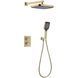 Душевая система Devit Flow скрытого монтажа, для душа, с термостатом, Brushed Gold PVD (D117125011221BG) D117125011221BG фото 1