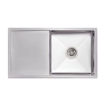 Мийка для кухні інтегрована Lidz Handmade H7844 (LDH7844LBRU35388) Brushed Steel 3,0/0,8 мм SD00041492 фото