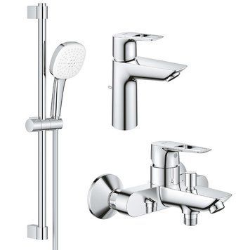 Набір змішувачів для ванної Grohe BauLoop New 3 в 1, хром (UA123215M1) UA123215M1 фото