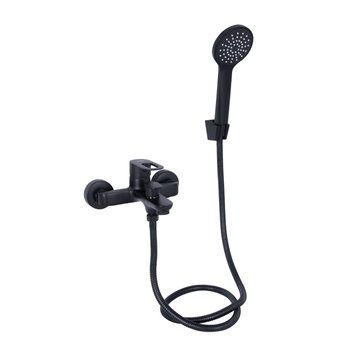 Смеситель для ванны Lidz Latwa 006 (c душевым гарнитуром) (k35) LDLAT006BLA45419 Black SD00051543 фото